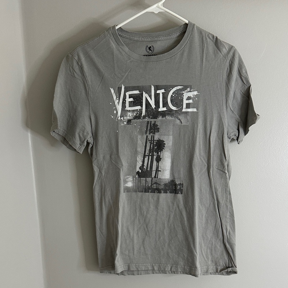 Express Gray Venice Graphic Tee